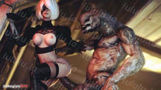 3D 26RegionSFM - 2B-Whore For Monster Part 1-聚合福利