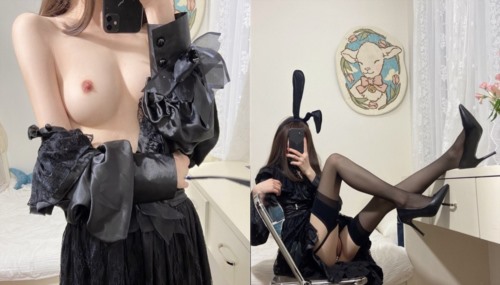 52660-极品身材美卝乳网红【仙仙桃】新年首发-暗黑兔吊带袜 极品魅惑黑长裙 速插粉卝穴 高卝潮狂喷 高清私卝拍-福利岛