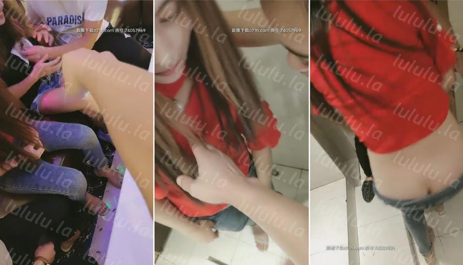 KTV的淫乱一夜，【千人大魔王】三男两女唱歌啪啪，民谣摇滚一起high起来，洗手间3P后入欢畅好几炮-福利岛