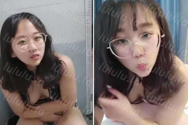 眼镜骚妹妹 黑色内衣酒店3P 被前后夹击 外表文静可爱 内心黄的流油-聚合福利