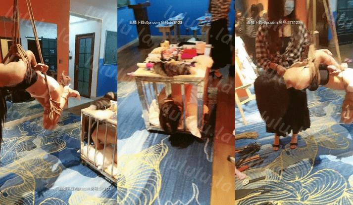 国内SM大神现场教学,【帝哥调教女奴】狗笼吊绳捆绑爬行灌肠,三个骚母狗尽情玩弄,各种道具琳琅满目,劲爆刺激-福利岛