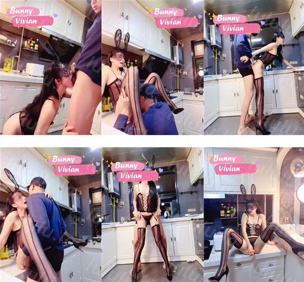 最浪推特反差婊网红【爱丝袜Vivian姐】最新定制视频-性感厨娘 爆裂黑丝厨房激烈性爱 高清私拍-福利岛