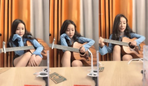 55946-明明可以靠脸吃饭，她偏偏要开才华！女神弹吉他唱歌简直让人忘了在看黄播！她唱完歌就去摸逼自卝慰给你看，天然白卝虎一线粉逼-福利岛