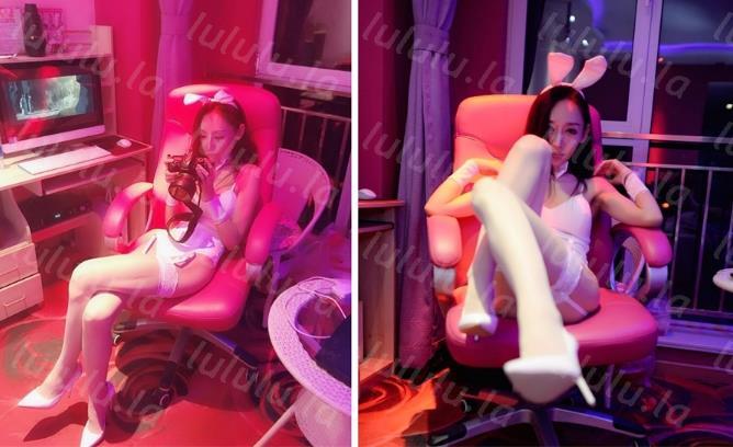 美乳模特网红《月暖如梵音》粉红兔女郎之性爱炮椅和方椅-聚合福利