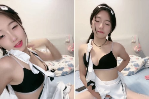 59562-新人下海甜美少女！超高颜值骚的很！双马尾女仆装，水晶假diǎo插卝穴，跳卝蛋震动，双管齐下水好多-福利岛