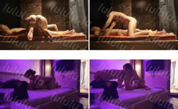 水疗馆女技师偷拍客户全程服务，翘起大屁股乳推水磨，到床上舔菊花口交，半套服务最后撸射-福利岛