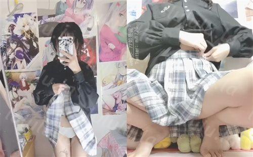 推特网红小萝莉【小碎碎】JK制服自嗨小鲸鱼跳蛋,无毛嫩穴爆浆大量白色粘液流到地板上-福利岛