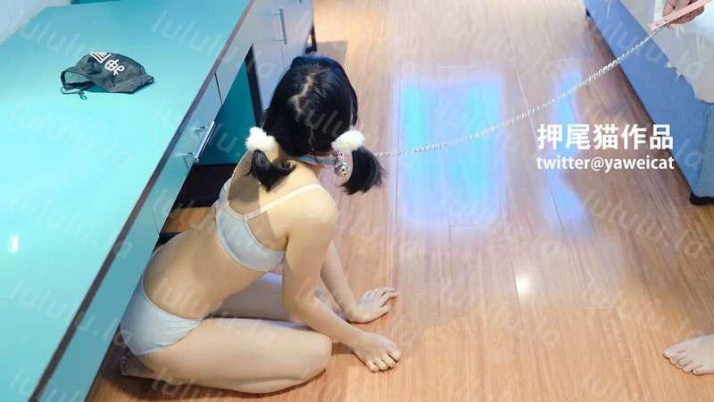 网红少女押尾貓2019最新性爱欲望系列-情趣狗链内衣调教 扒开内内翘美臀后入啪啪-聚合福利