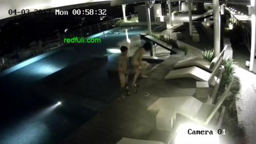 网爆门事件香港某酒店一对情侣趁着夜晚没人在顶层游泳池啪啪被监控拍下-福利好好看