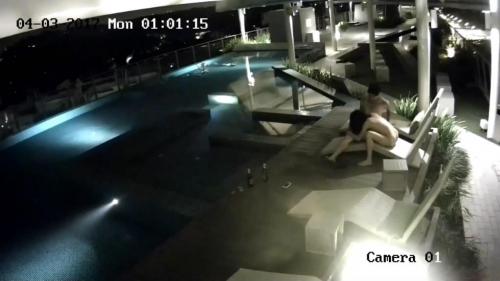 网爆门事件香港某酒店一对情侣趁着夜晚没人在顶层游泳池啪啪被监控拍下-福利好好看