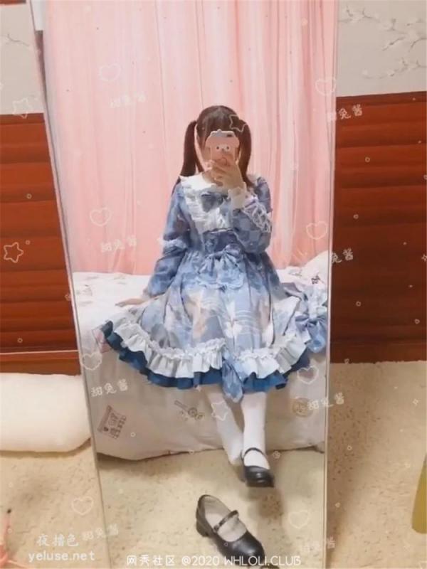 [网秀社区]甜崽小兔酱高价出售作品：少女cosplay洛丽塔长裙道具-福利好好看