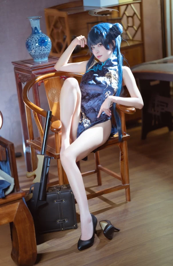 [转载搬运] 三無人型 - 蔚蓝档案 龙华妃咲 旗袍 42P-407M [42P+407M][百度盘]-福利岛