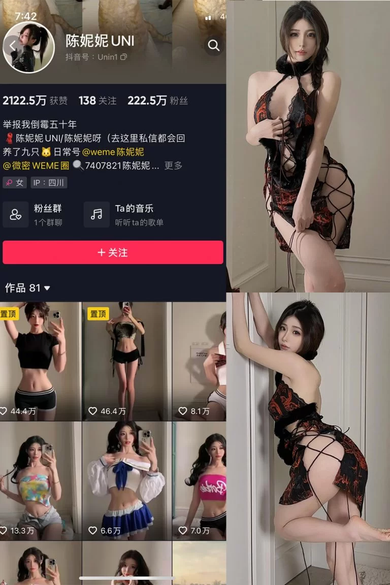 [转载搬运] 陈妮妮UNI微密圈作品及抖音等全部合集 [N+4g][百度盘]-福利岛