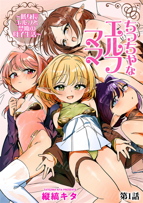 [縦縞キタ] ちっちゃなエルフママ ~低身長エルフと禁断の母子生活~ 第1話-福利岛