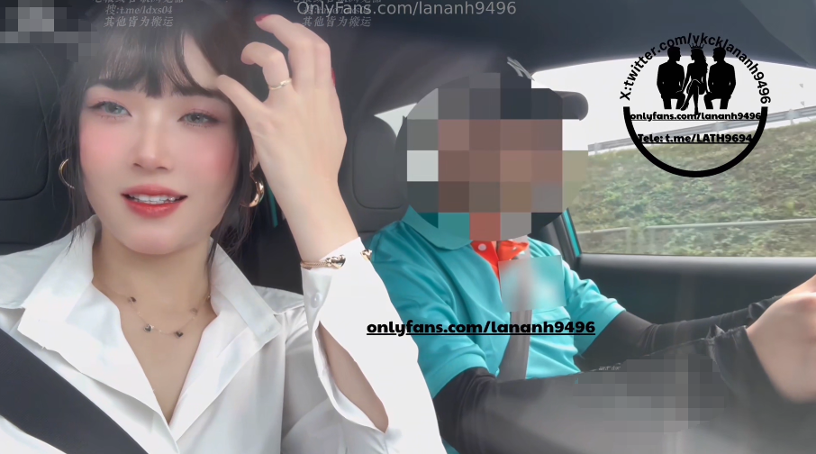 【vkcklananh9496】真实约网约车,开到一半各种撩司机,受不了,找个野停车场猛插