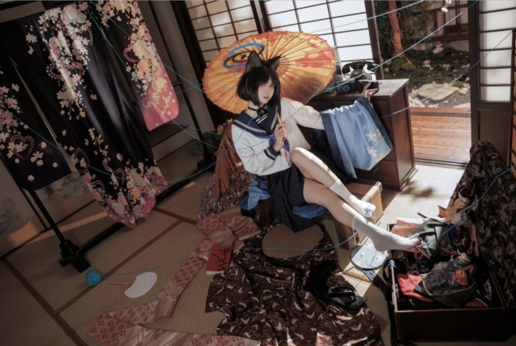 【COSPLAY】纸悦w 栉田桔梗［25p]【300M】
