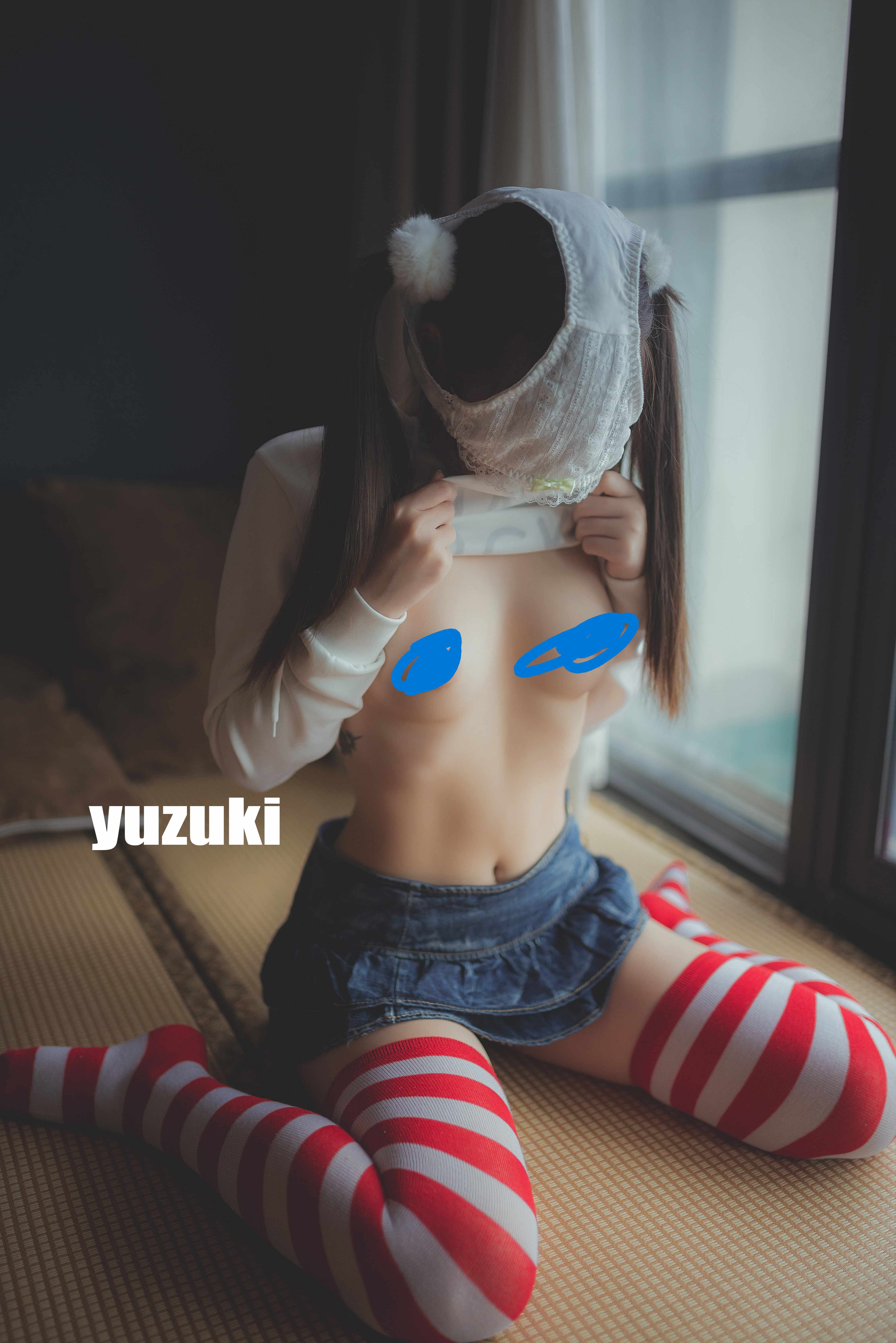 柚木绝版资源 泡泡条纹袜