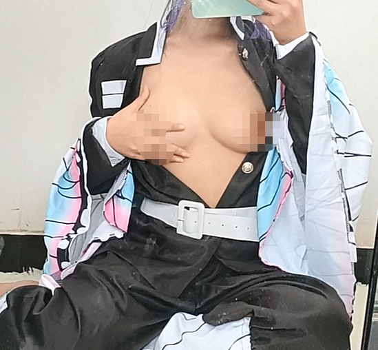 沐沐酱 cos鬼灭之刃蝴蝶忍自慰