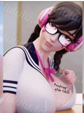 【3D动画/步兵】 Reinamation3d 守望先锋 巨乳JK Dva 【300M】-福利岛