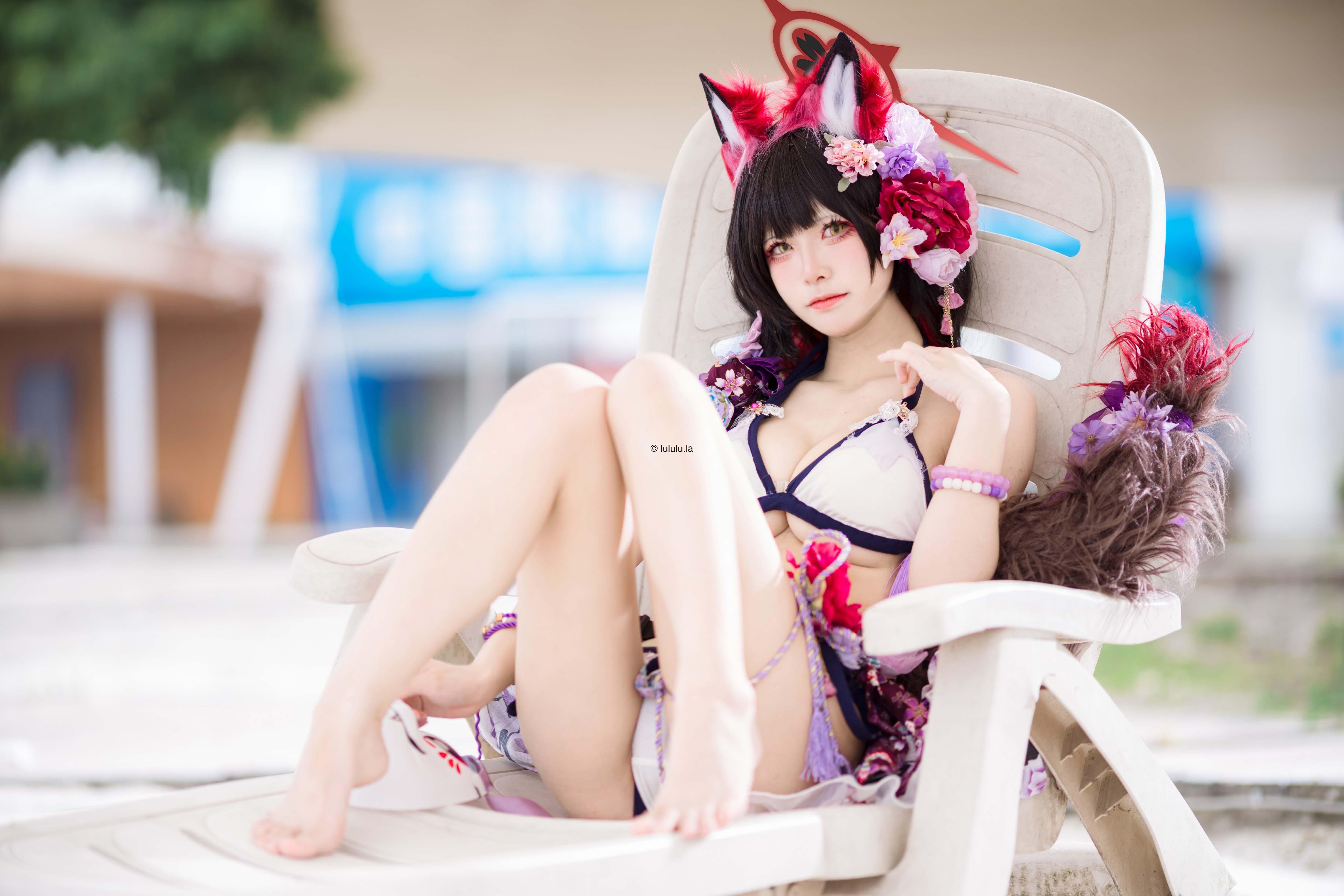 【新】九柒喵 - 狐坂若藻水着【23P】【167MB百度云】