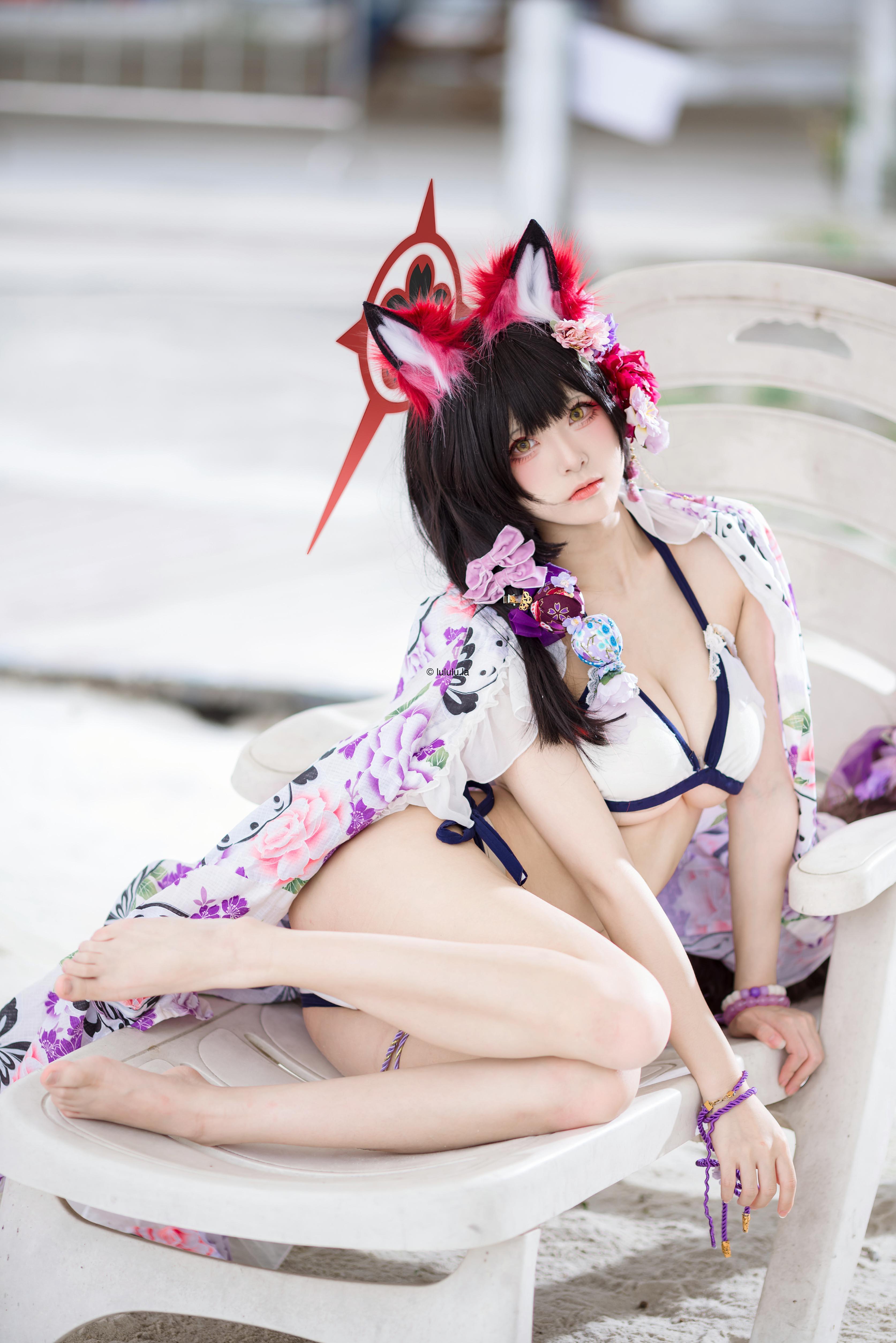 【新】九柒喵 - 狐坂若藻水着【23P】【167MB百度云】