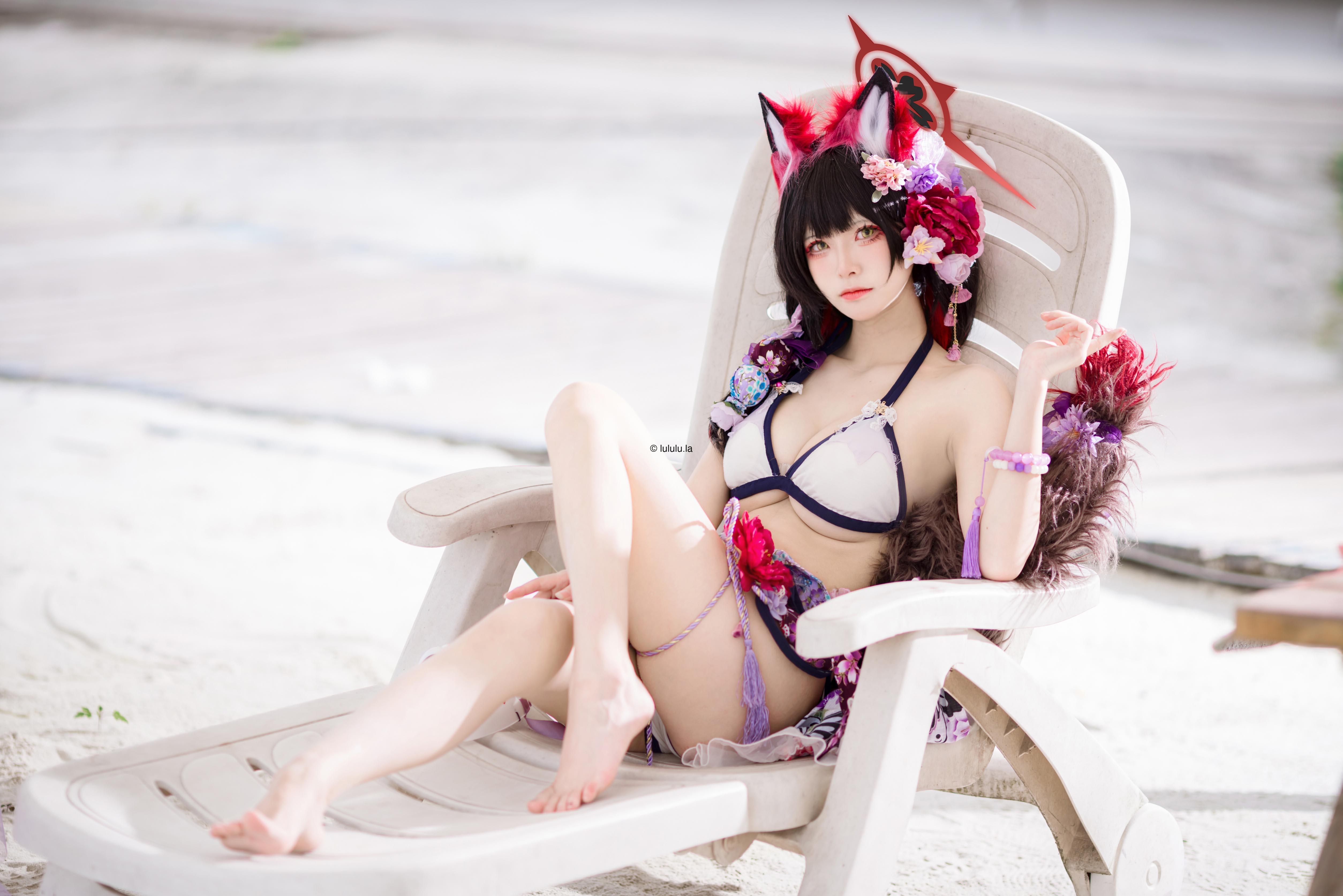 【新】九柒喵 - 狐坂若藻水着【23P】【167MB百度云】