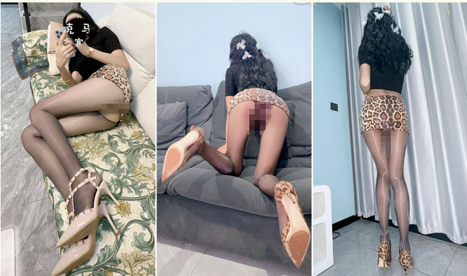 【长腿女儿丽丽】！豹纹裙子，超极品筷子黑丝大长腿，舔丝袜美足舔逼！姿势多的堪比专业AV，叫床超动听 1V 300M