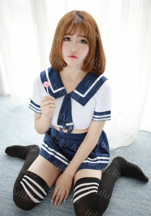 [MStar] 徐cake 黑丝JK制服短裙 粉色开胸睡衣 【53P227M】