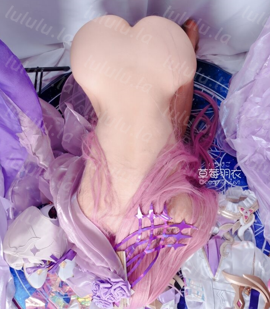 【草莓羽衣】cos爱莉希雅崩坏三幻龙自慰啪啪