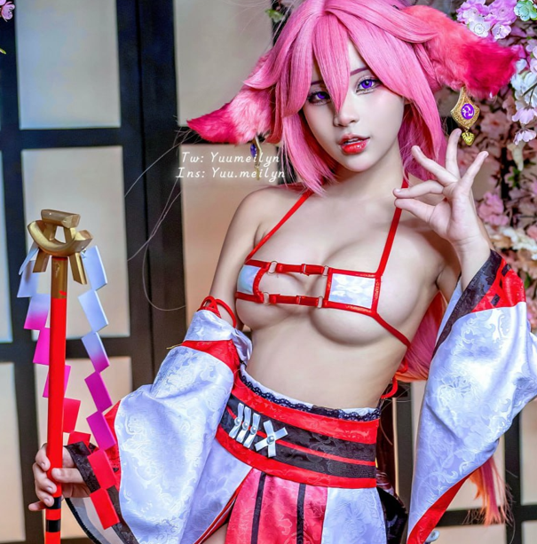 虞梅yuumeilyn 八重神子cos自慰啪啪 Yae Miko - Genshin Impact