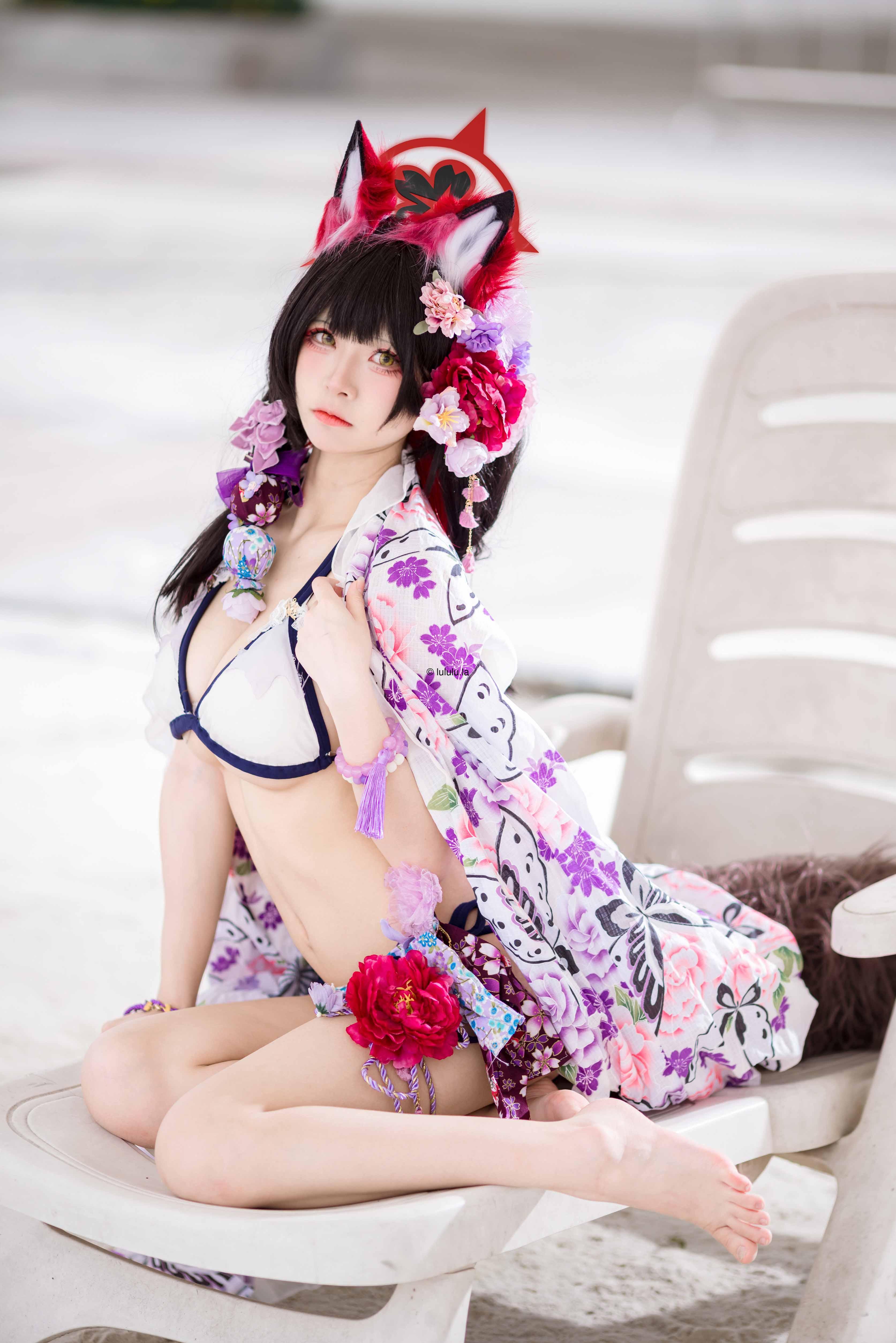 【新】九柒喵 – 狐坂若藻水着【23P】【167MB百度云】-福利岛