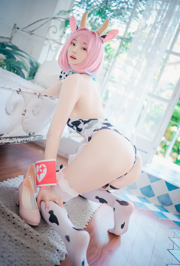 DJAWA Photo Vol.0028 Bambi (밤비) 情趣镂空奶牛连体泳衣 【142P3.2G】