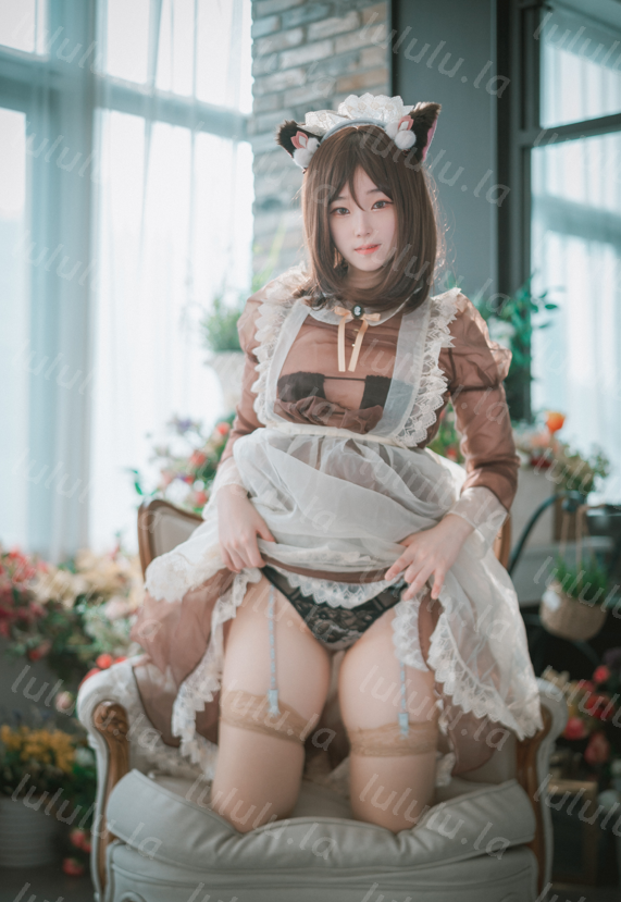DJAWA PhotoBambi (밤비) Pure Marron (Maid) 【44P449M】-福利岛