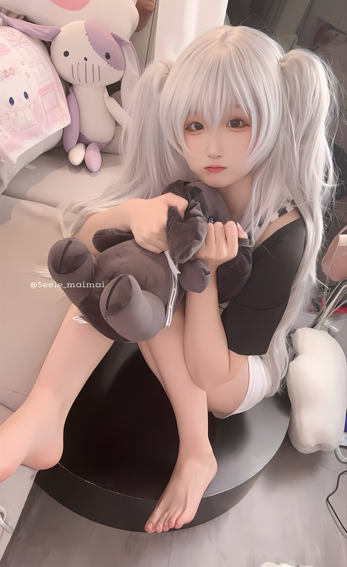 Seele麦麦 NO.021 白色双马尾 【16P77M】