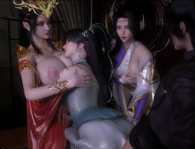 Kai Vi 8月新作：玄衣 彩鳞 薰儿 性感女神多人淫乱性交派对[3.8G]
