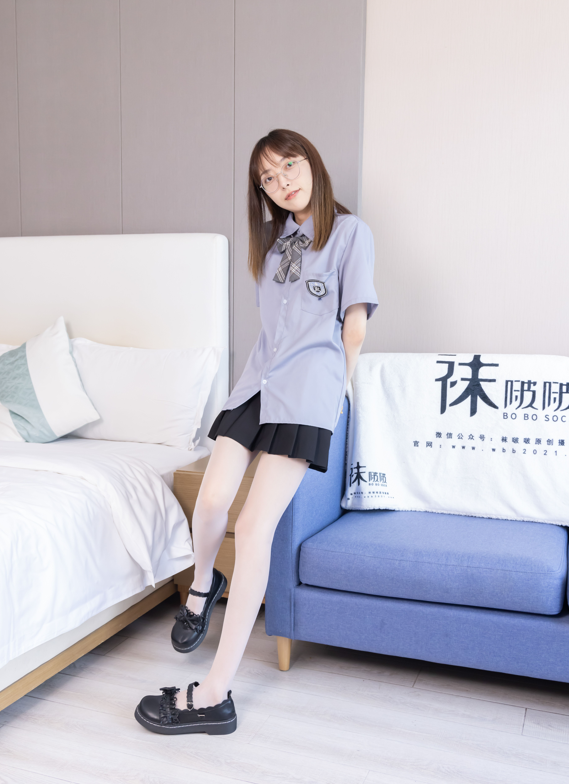 袜啵啵 - 稚予 - JK制服、薄白丝美腿 【163P1V1.5G】