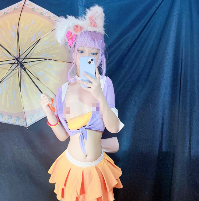 福利姬-沐沐酱-公孙离 夏日限定 蜜橘之夏（20P,3V,372M）-福利岛