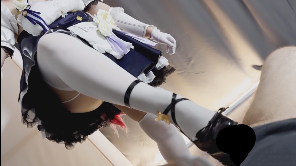 【新-足控】Yaorenneko-崩坏3白丝女仆爱莉希雅cos足交【1V】【416MB百度云】