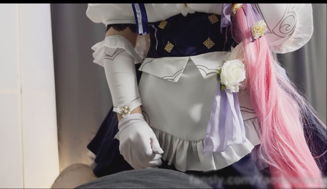 【新-足控】Yaorenneko-崩坏3白丝女仆爱莉希雅cos足交【1V】【416MB百度云】