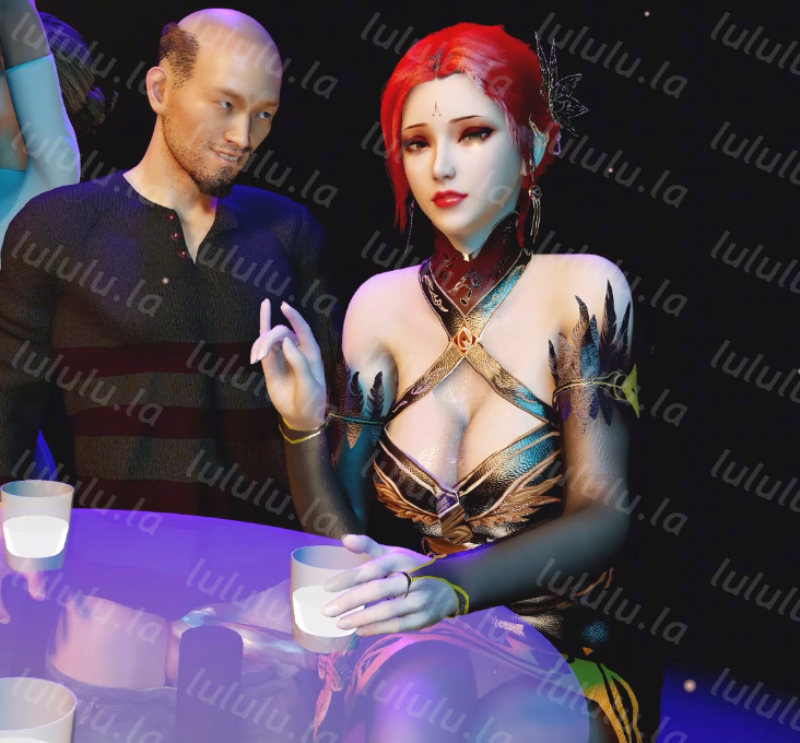 [3D/动态/VAM] 牛头人爱好者：雅妃酒吧NTR  性感黑丝女友在男友面前被侵犯中出 [2.2G]-福利岛