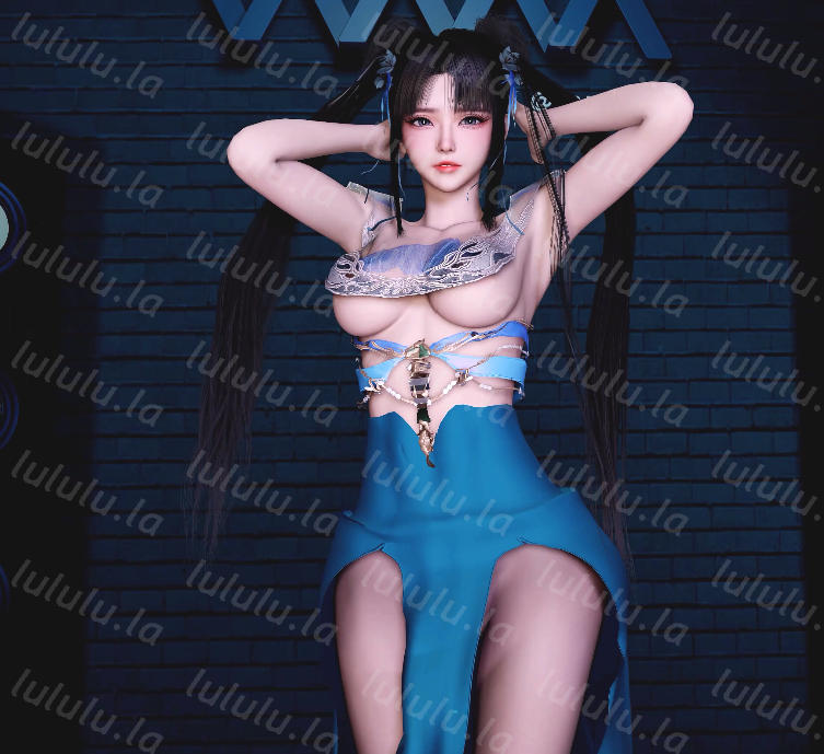 [3D/动态/VAM] 天使没翅膀：赵灵儿 青海摇 性感黑丝少女3P前后夹击爆肏 [1.3G]-福利岛