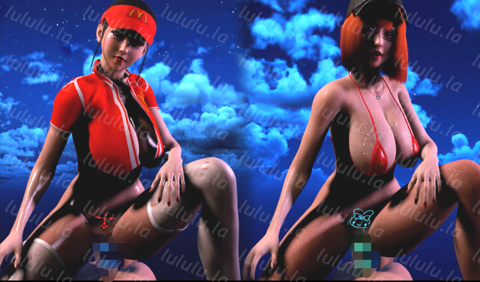 [3D/动态/VAM] VAM 宇宙联邦养姬场大领主 麦当劳姐妹骑乘 [1.5G]-福利岛