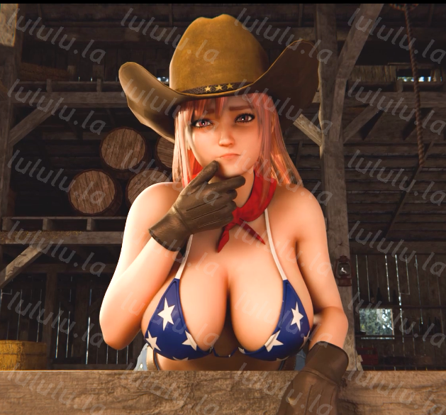Bonkge 新作 Honoka X Pig 巨乳女牛仔与猪[121M]-福利岛