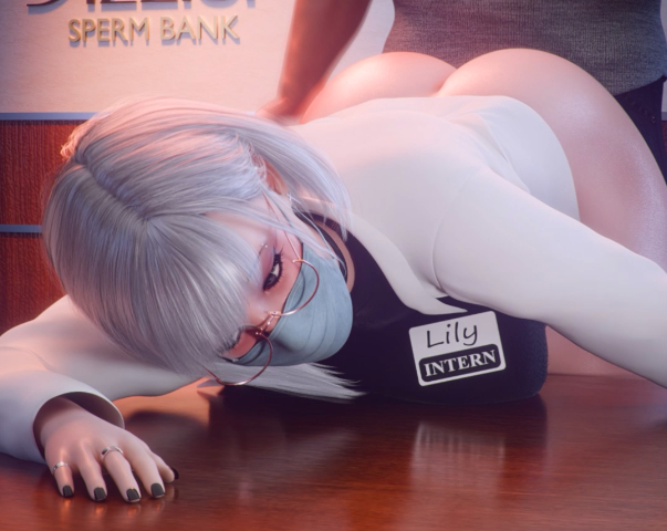 Tyviania 2504：冷艳无口白毛御姐是公司的人体精子库 [73M]