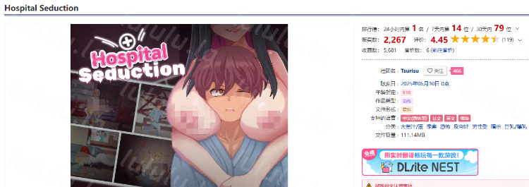 【像素ACT】Hospital Seduction DL官方中文版[新作]