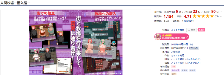 【日式RPG】人間牧場ー潜入編ー Ver1.1 AI汉化版[新作]