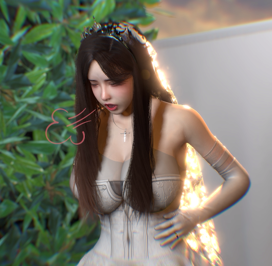 HolyCcCc 4月新作：Bride.Black.Breed 性感新娘结婚后还在卖力伺候黑鬼主人[2.1G]