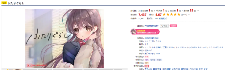 【同居养成SLG】ふたりぐらし Ver1.282 AI汉化版