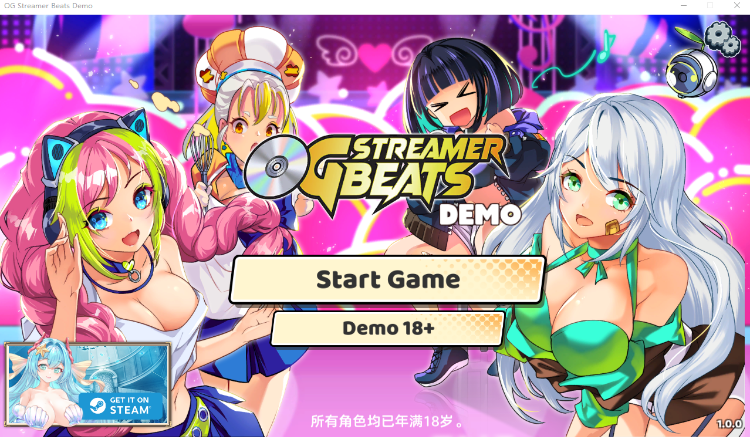 【休闲SLG】OG 主播计划：节奏出道！ Ver1.00 Steam官方中文Demo版