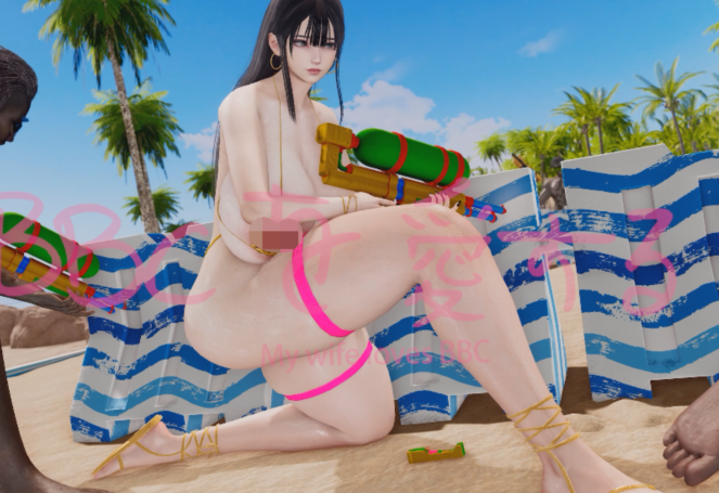 YeYeBirdie 7月新作：BBC Beach Sequel 1+2 巨乳媚黑人妻惨遭黑人群奸调教[7G]